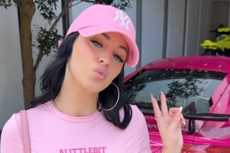 OnlyFans star Camilla Araujo is gifting a pink Tesla to a fan after earning 8 million in two years - calling it a thank you for the support that changed her life.