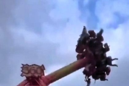 Teen seriously injured after being flung from Pendulum ride at Jatim Park in Indonesia - 13-year-old suffered three fractures as safety belt reportedly malfunctioned.