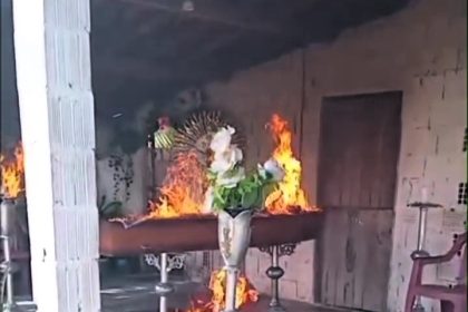 Gang sets rival's coffin on fire during wake in Brazil after deadly police clash - mourners threatened, one suspect burned and arrested, teen charged with arson and more.