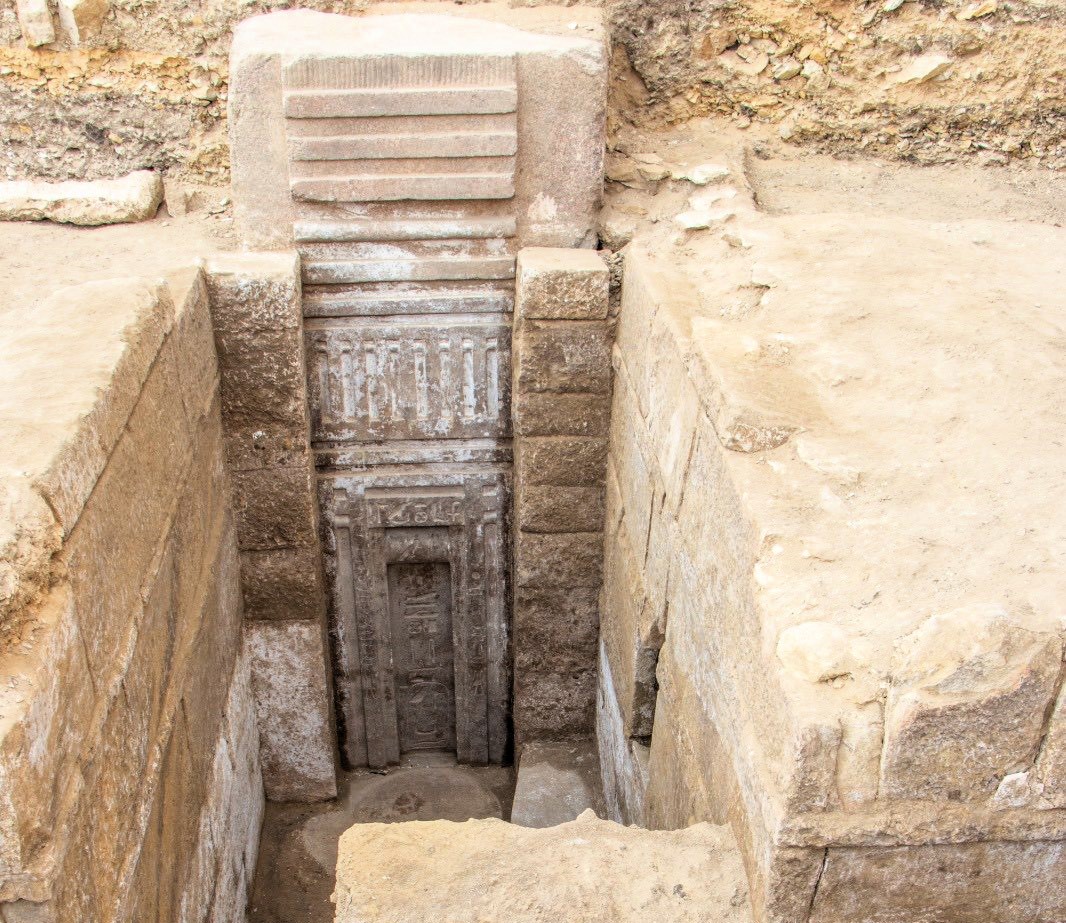 A 4,400-year-old tomb in Egypt's Saqqara Necropolis revealed a rare 15ft pink granite false door tied to Prince Userefre, offering insights into royal lineage and rituals.