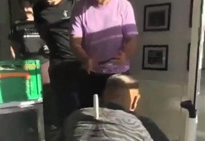 Stabbed man crawls on floor with blade in back after row at Brit holiday hotspot