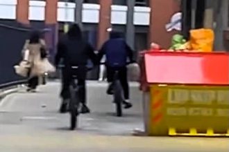 Woman has phone snatched by e-bike thieves in London backstreet - trio in black strike in Vauxhall as victim tries to chase them, latest in city’s phone theft surge.