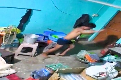 A 17-year-old boy tragically died after being bitten twice by a cobra while sleeping in a guesthouse in India, with CCTV capturing the fatal encounter with the snake.