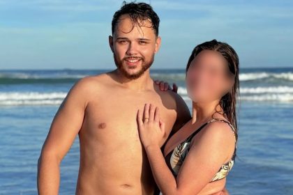 A bride's honeymoon turned tragic when her husband and his best man drowned off a private beach in Brazil while trying to save each other after swimming too far out.