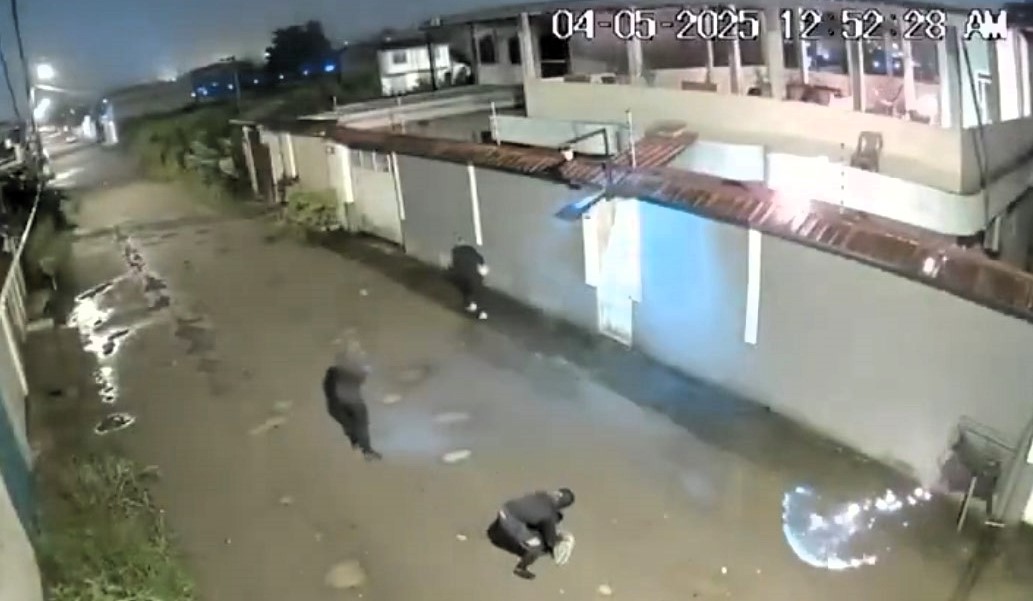 Ecuador star Juan Cazares' home was firebombed with Molotov cocktails in a suspected extortion attempt while he was away, as attackers torched his house on CCTV.