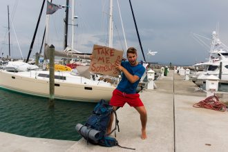 Felix Berresheim hitchhiked from Germany to the Caribbean, nearly dying in a storm at sea. His epic journey inspired a book about surviving the Atlantic on a faulty boat.