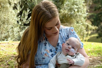 A mum whose baby was born with rare CHARGE syndrome shares their daily fight to keep him alive through multiple surgeries and round-the-clock care in Perth.