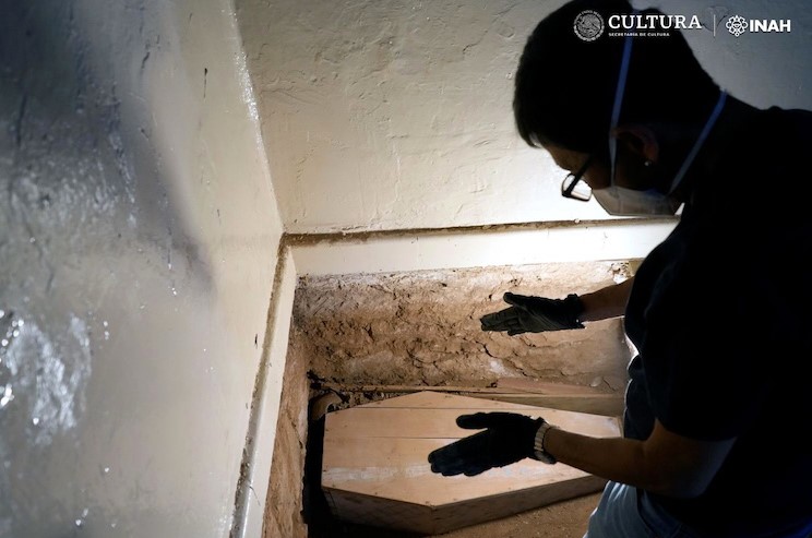 Children at a Mexican school were shocked when a 19th-century child graveyard was found beneath during renovations, revealing nine skeletons and mysterious burial artefacts.
