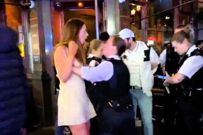 Woman arrested outside London bar after squaring up to police and striking officer during pickpocket probe - Met confirms force used was appropriate, no misconduct.