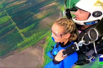 A pilot in British Columbia narrowly avoided a crash after a trainee plane cut in during landing at an uncontrolled airport, prompting a viral video and online shock.