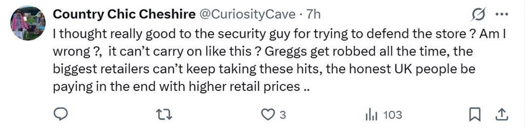 Social media comment on the post of Tesco staff clashed with a man in a wild basket and crate fight at the Finsbury Park store, prompting an investigation after shocking scenes were caught on video.