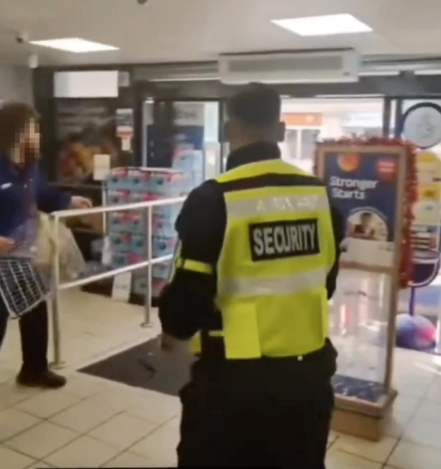 Tesco staff clashed with a man in a wild basket and crate fight at the Finsbury Park store, prompting an investigation after shocking scenes were caught on video.