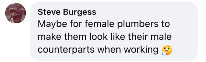 Social media comment on the post of A woman was stunned by £3 ‘bumless’ briefs with a large hole over the bottom - sparking online jokes and confusion over their unusual and revealing design.