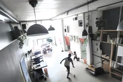 Heroic 10-year-old girl saves toddler sister as car crashes into restaurant in Henan, China, with dramatic CCTV showing her quick actions that prevented tragedy.
