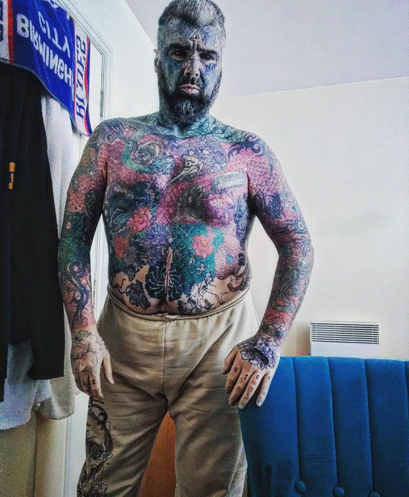 Britain’s most tattooed man says new UK age checks block him from p\*rn sites as facial recognition mistakes his tattoos for a mask, calling the tech discriminatory.