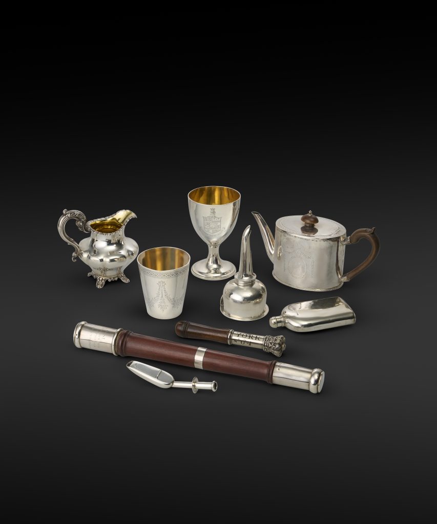 Late Flog It! star Michael Baggott's silver collection sold for over £125,000 at auction, more than doubling its estimate, with rare York pieces sparking intense bidding.