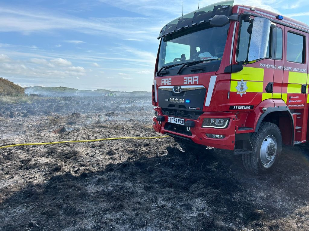 A blaze at Poldark filming site near Kynance Cove scorched rare wildlife habitat during UK’s driest year in decades - crews battled to save the protected landscape.