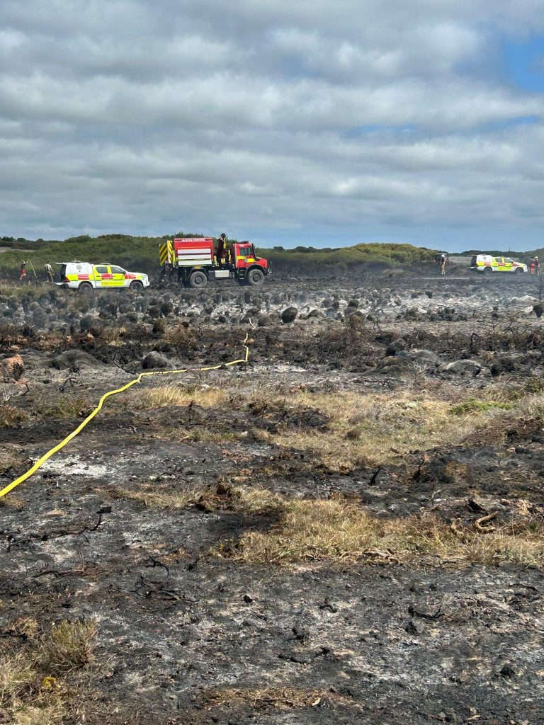 A blaze at Poldark filming site near Kynance Cove scorched rare wildlife habitat during UK’s driest year in decades - crews battled to save the protected landscape.