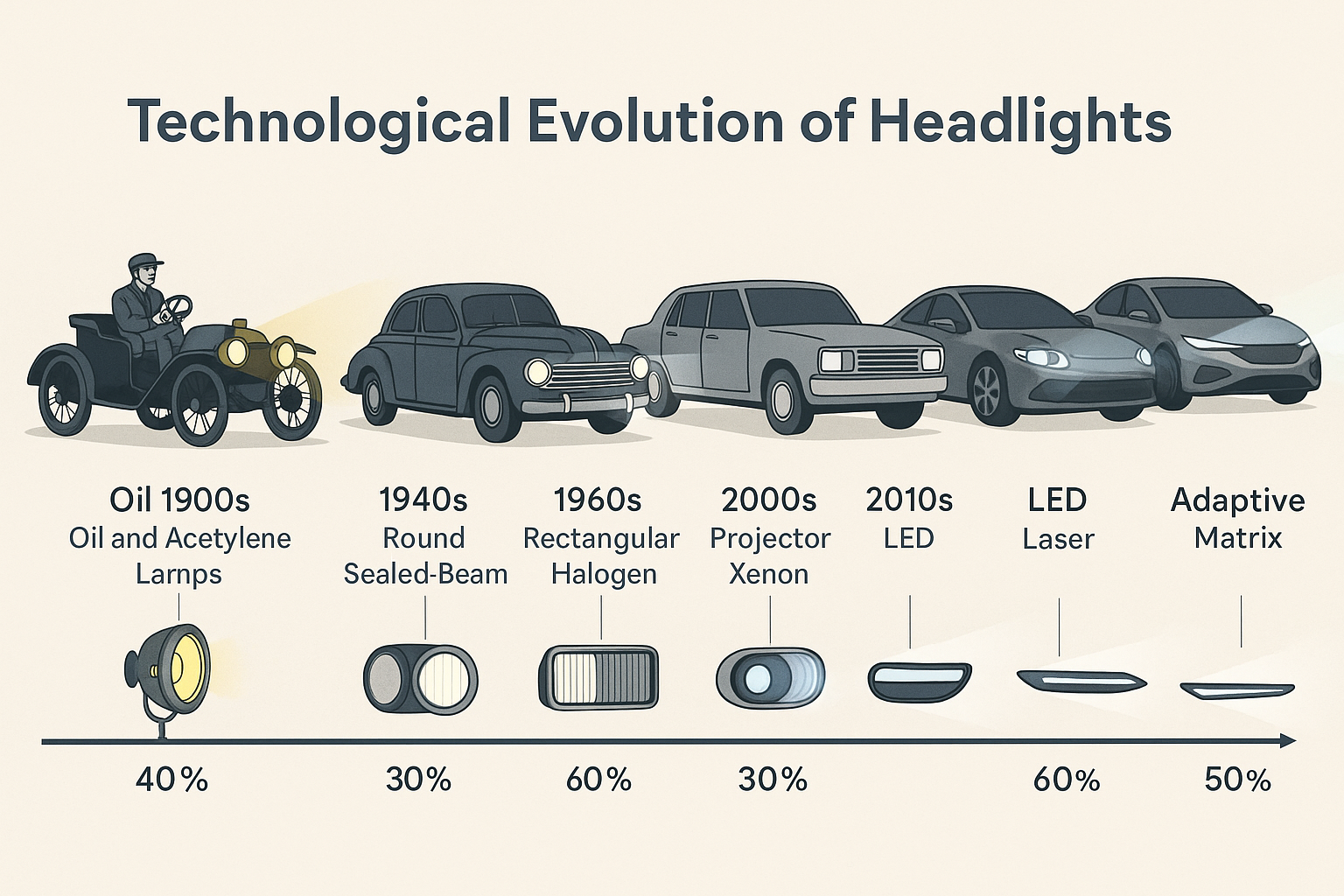 From Tucker's third eye to Bugatti's LED art, explore bizarre car headlight designs that blend style, innovation and automotive history in fascinating ways.