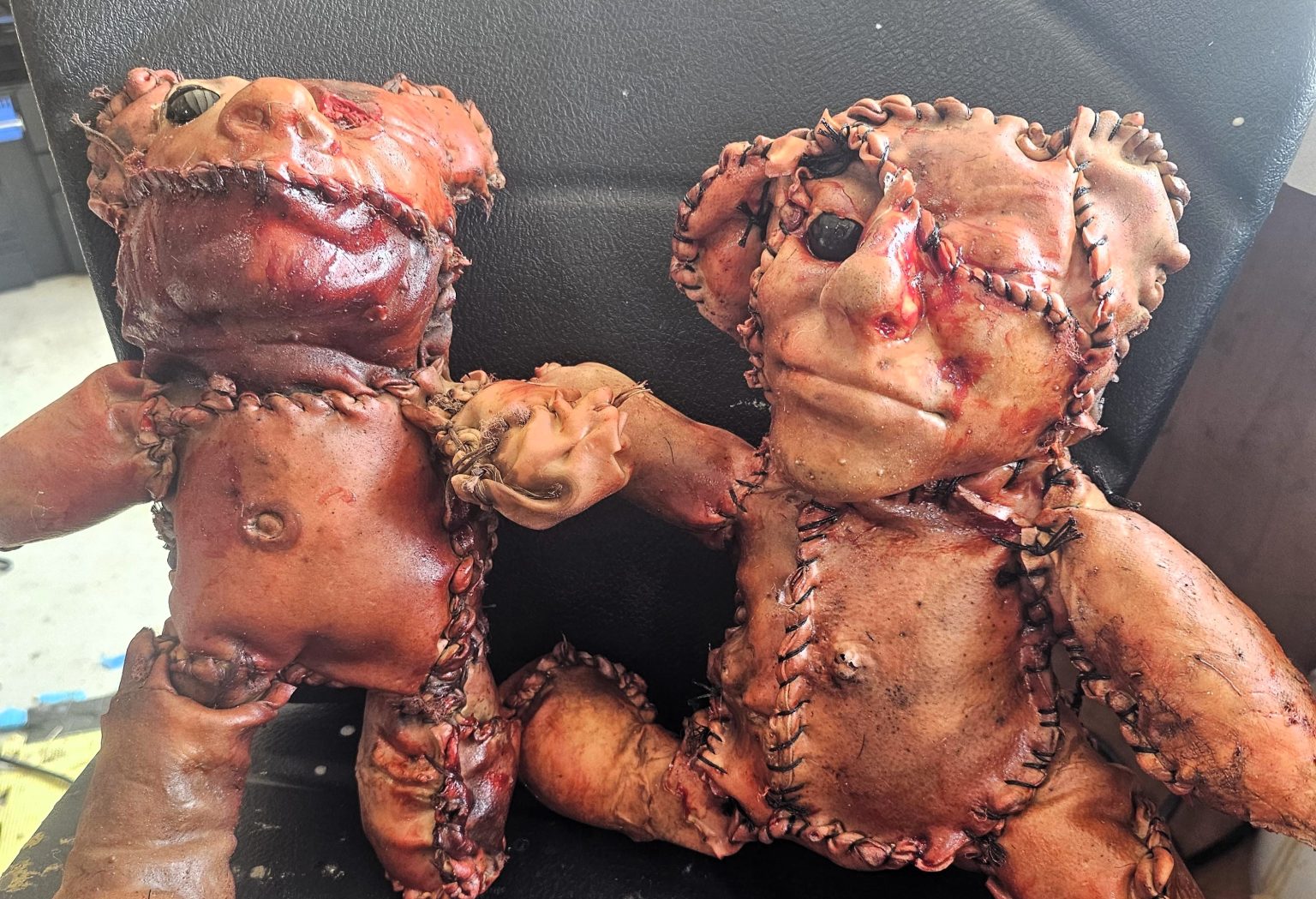 Sales of Robert Kelly’s latex ‘human skin’ teddy bear have surged after a man was arrested for leaving one at a gas station, sparking panic and a police investigation in California.