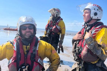 Five beach-goers rescued after getting stuck in Weston mud - RNLI warns tourists about hidden dangers at low tide as critics slam lack of awareness and common sense.