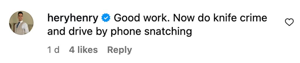 Social media comment on the post of Cops found a secret room hidden under a kitchen sink in Greenwich stashing £30k worth of illegal cigarettes and vapes during raids targeting counterfeit tobacco sales.