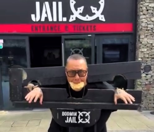 TV star Gok Wan braved a night at haunted Bodmin Jail in Cornwall, once the site of 55 executions. Nervous but excited, he later joked about his ghostly stay online.