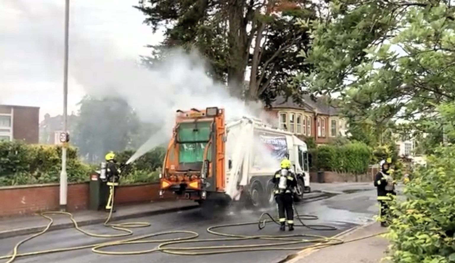 Vape battery tossed in bin sparks fire that melts £25k Exeter bin lorry - quick crew action averts disaster as council warns of rising lithium battery risks.