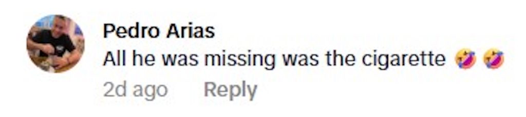 Social media comment on the post of A van driver in Spain stunned police after being caught on camera committing three offences at once - no seatbelt, drinking from a can, and using a phone while driving.