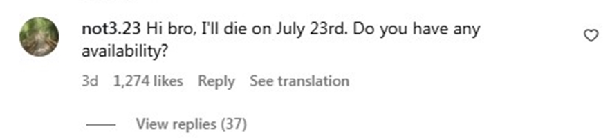 Social media comment on the post of A widow was filmed twerking on her late husband's cardboard cut-out during a lively wake in Peru, featuring a reggaeton singer and viral reactions to the unconventional farewell.