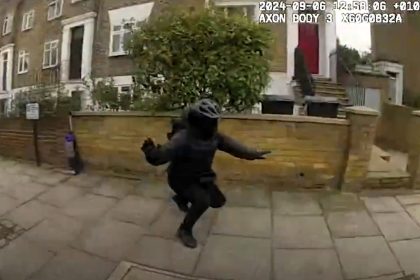 Would-be phone thief Rocky McNamara was arrested after a high-speed e-bike chase in London. Caught with tinfoil and a balaclava, he cheekily asked if he could keep the bike.