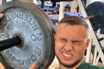 Wrestler Marcus Borger, 21, drops weights on his ears to get cauliflower ear - inspired by his Olympic grandad and driven by his belief that the look is cool.