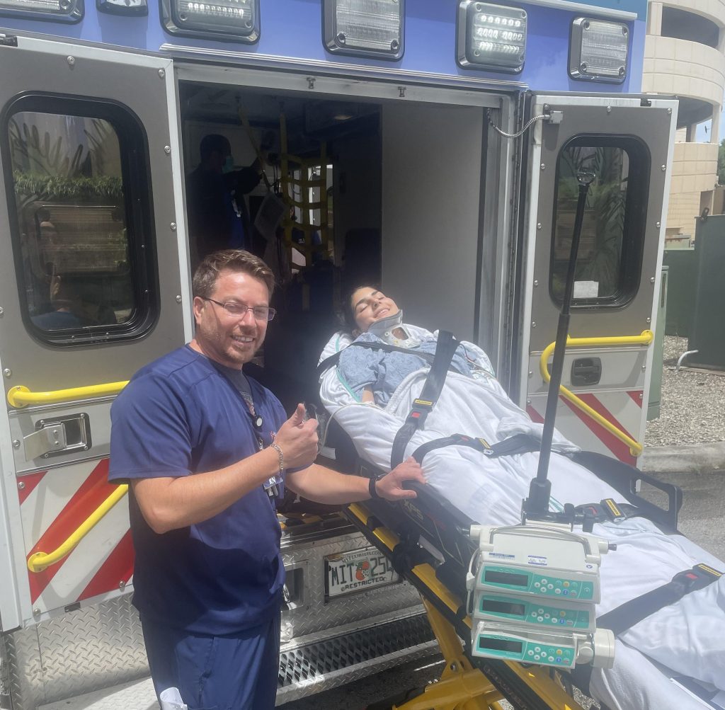 Teen Elle Yona was left quadriplegic after a backflip at a trampoline park caused a rare spinal cord stroke - with only 67 cases ever documented worldwide.