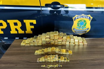 Over 100 gold bars worth over £8m were seized from influencer Suzy Alencar and her husband during a traffic stop in Brazil, marking the nation’s biggest gold bust ever.