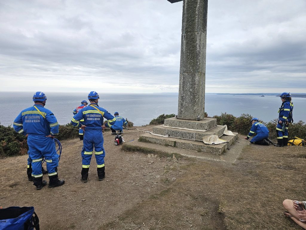 Rescue dog Jake sparked a huge community search after bolting from his new home in Cornwall - he was found days later stranded on cliffs before a dramatic rescue.