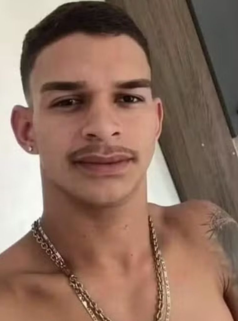 Young dad Kayky Nelson, 21, was found dead with his head stuck in his ex’s window bars in Brazil after a night of conflict. Police are treating the case as suspicious.