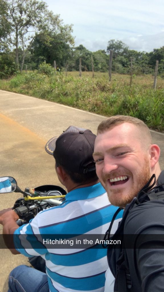Traveler Callan Bole survived 18 days stranded in the Amazon Rainforest after his boat broke down - rescued by chance on a military plane he now craves more adventure.