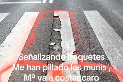 Man fined after drawing giant penis around pothole in Málaga to shame council into action - £216 penalty but road was finally repaired within 48 hours.