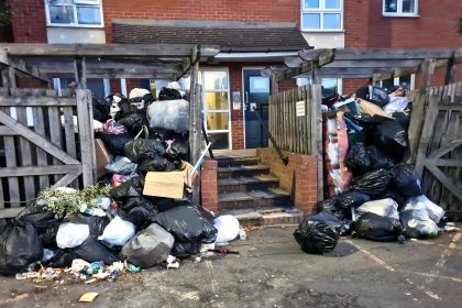 Britain’s most tattooed man claims Birmingham is overrun with chihuahua sized rats as rubbish piles up from strikes and council cuts sparking fury among residents.
