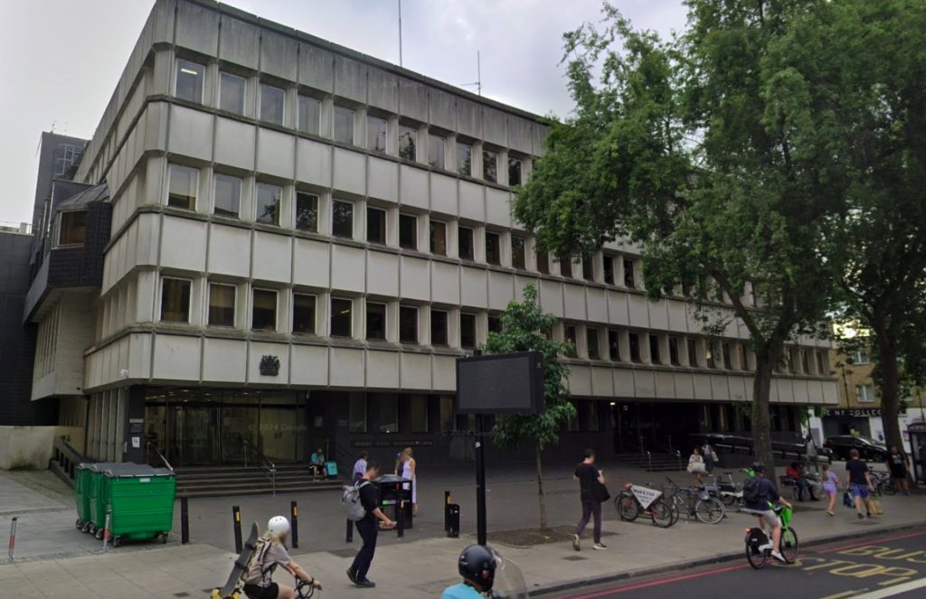 Cops used a stinger to stop a fake plate BMW in north London, finding driver Benas Raazumas was twice the drink limit. He was banned, fined £1,442 and had his car seized.