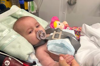A mum urges vaccination after her 7 month old nearly died from measles too young for the MMR jab - highlighting falling rates and the urgent need for protection.