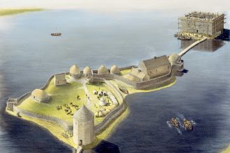 Forgotten 800-year-old castle uncovered at Finlaggan on Islay - archaeologists say medieval fortress once housed kings and later became power base of the Lords of the Isles.