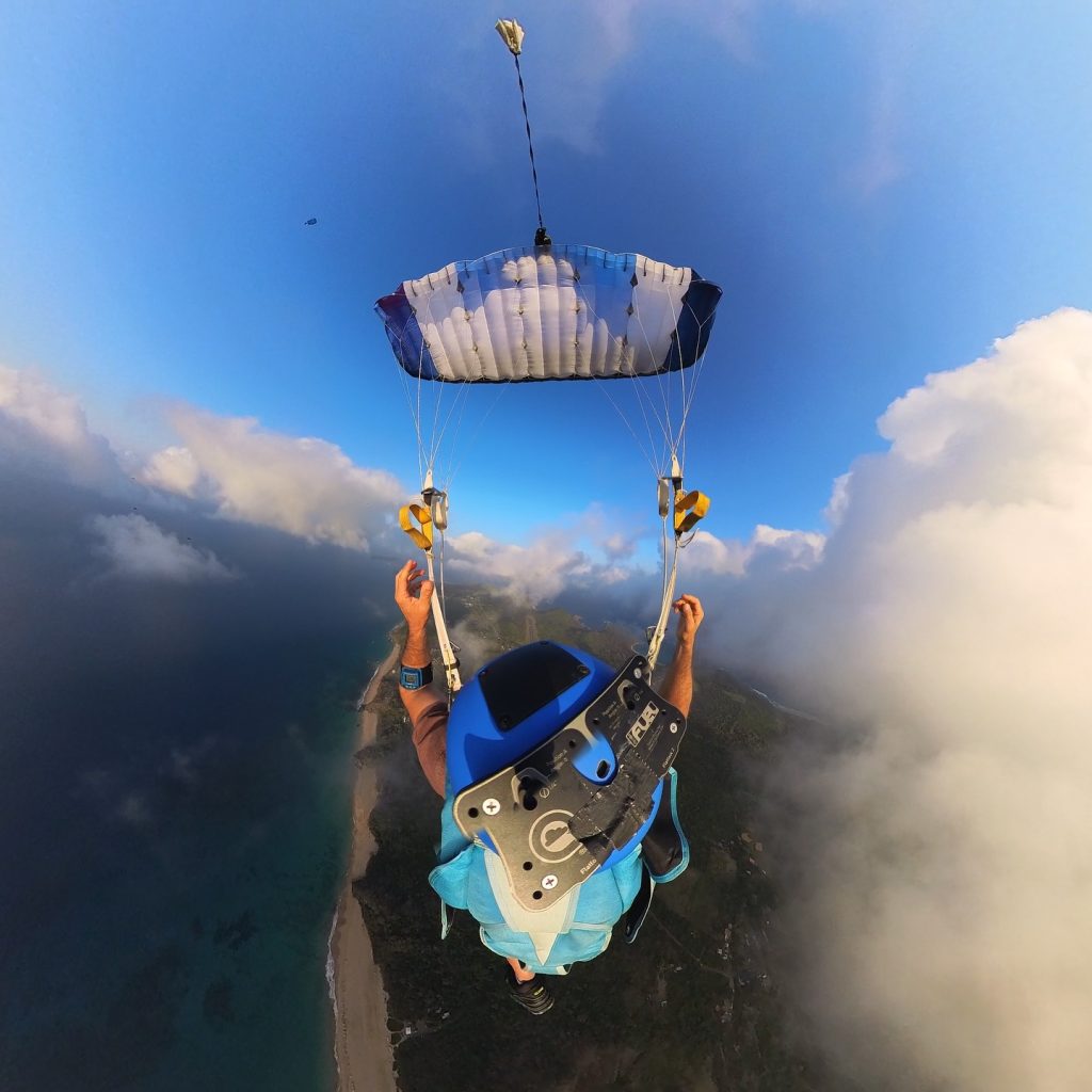 Skydiving pro Sandro Bigozzi, 49, died after his parachute failed during a 1,500 metre jump near Rome - the dad of two had completed over 5,600 skydives worldwide.