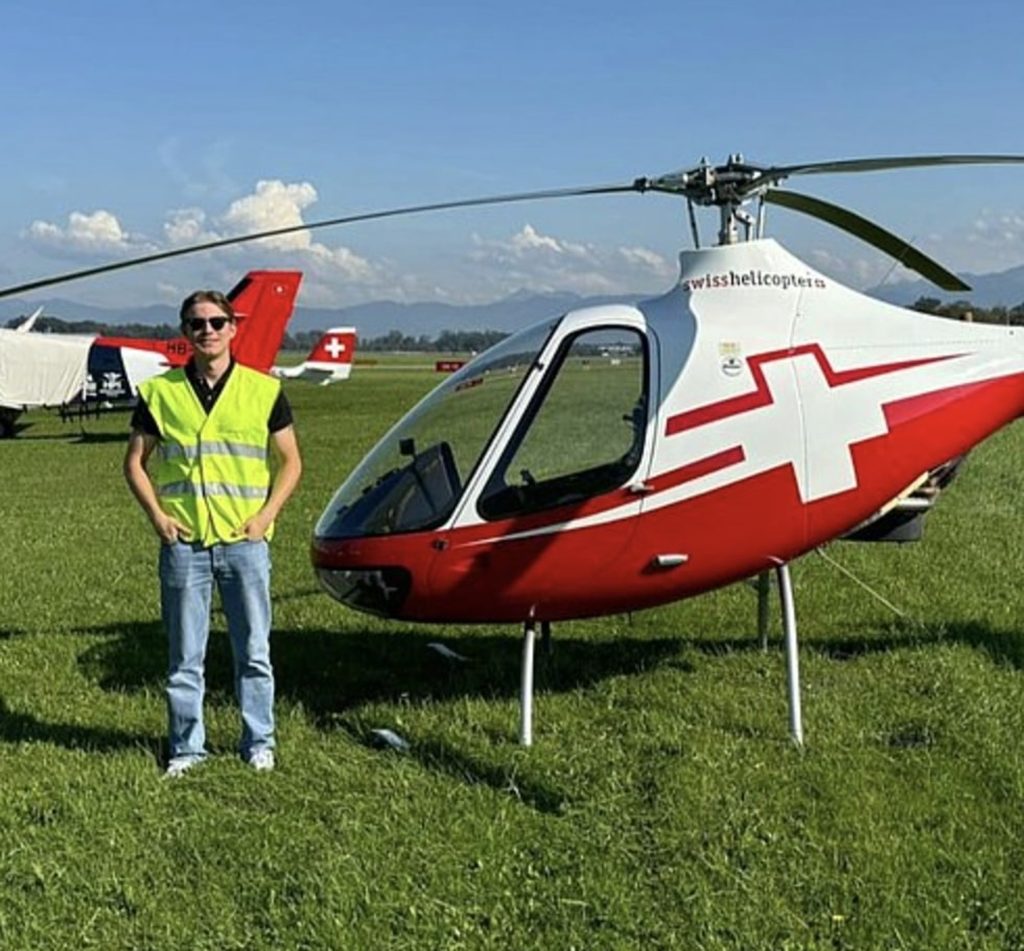 Aspiring rescue pilot Leon Moser, 19, was crushed to death when a bronze statue collapsed as he climbed it in Glurns, Italy - the tragedy happened before shocked friends.