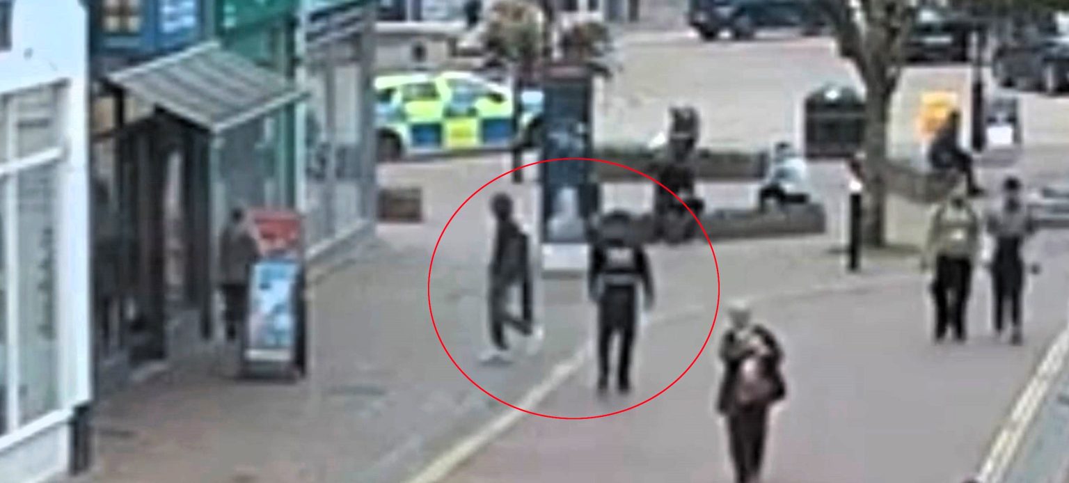 A brazen thief was caught stealing from Greggs right in front of a police officer in Aylesbury. CCTV showed 34-year-old David Shurrock calmly taking food before being arrested.