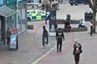 A brazen thief was caught stealing from Greggs right in front of a police officer in Aylesbury. CCTV showed 34-year-old David Shurrock calmly taking food before being arrested.
