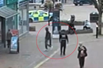 A brazen thief was caught stealing from Greggs right in front of a police officer in Aylesbury. CCTV showed 34-year-old David Shurrock calmly taking food before being arrested.