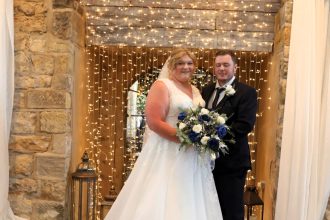 Bride Sinead Seviour shattered her knee dancing to Cotton Eyed Joe at her wedding, leaving her unable to walk for months and facing a long recovery after emergency surgery.