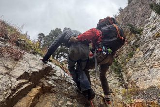 A driver survived a 300ft plunge off Colorado’s notorious Million Dollar Highway - rescuers launched a rope operation after the pickup truck crashed into the Uncompahgre River Gorge.