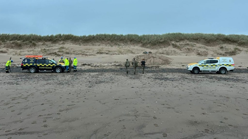 Eighteen unexploded artillery shells found on Drigg beach in Cumbria safely detonated by Army bomb squad after walker’s shocking discovery sparked major emergency response.